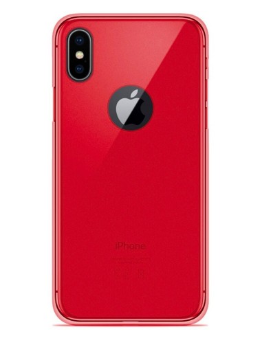 Coque en silicone Givré Rouge