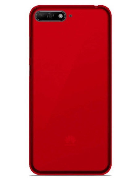 Coque en silicone Givré Rouge pour Huawei Honor 7A
