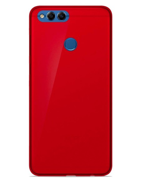 Coque en silicone Givré Rouge pour Huawei Y9 2018