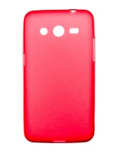 Coque en Silicone Gel givré Rouge Translucide | 1001coques.fr