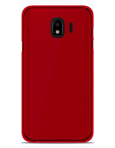 Coque en silicone Givré Rouge pour Samsung Galaxy J4 2018