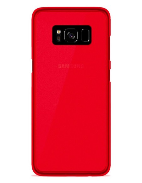 Coque en silicone Givré Rouge pour Samsung Galaxy S8 Plus