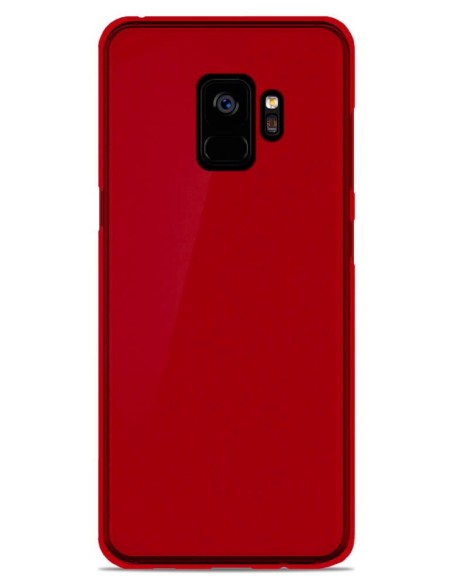 Coque en silicone Givré Rouge pour Samsung Galaxy S9