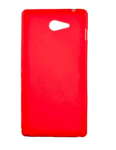 Coque en silicone Givré Rouge