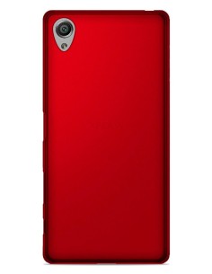 Coque en Silicone Gel givré Rouge Translucide | 1001coques.fr