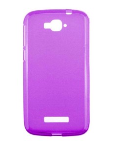 Coque en silicone gel givré Violet Translucide | 1001coques.fr