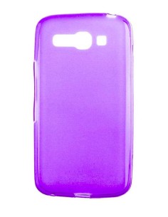Coque en silicone gel givré Violet Translucide | 1001coques.fr