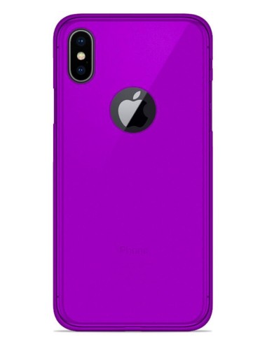 Coque en silicone Givré Violet