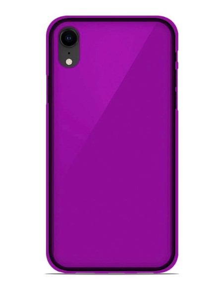 Coque en silicone Givré Violet pour Apple iPhone XS Max