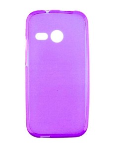 Coque en silicone gel givré Violet Translucide | 1001coques.fr