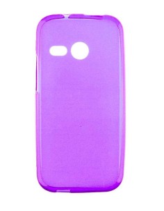 Coque en Silicone Gel givré Violet Translucide | 1001coques.fr