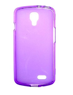 Coque en silicone gel givré Violet Translucide | 1001coques.fr