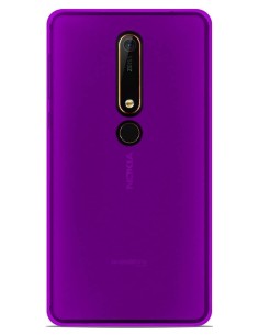 Coque en silicone gel givré Violet Translucide | 1001coques.fr