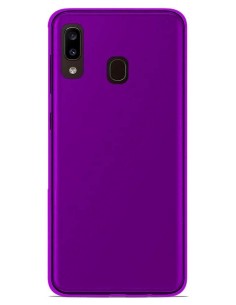 Coque en silicone gel givré Violet Translucide | 1001coques.fr