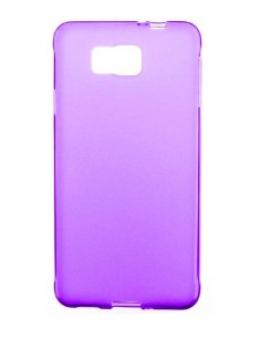 Coque en silicone gel givré Violet Translucide | 1001coques.fr