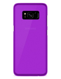 Coque en silicone gel givré Violet Translucide | 1001coques.fr