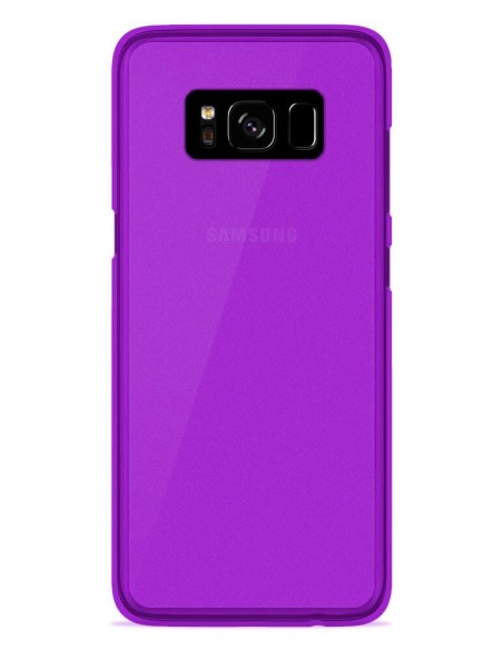 Coque en silicone Givré Violet pour Samsung Galaxy S8 Plus