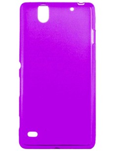 Coque en silicone gel givré Violet Translucide | 1001coques.fr