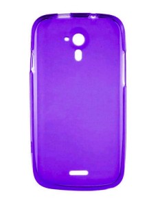 Coque en silicone gel givré Violet Translucide | 1001coques.fr