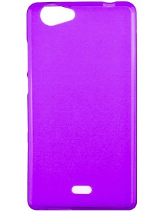 Coque en silicone gel givré Violet Translucide | 1001coques.fr