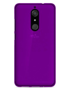 Coque en silicone gel givré Violet Translucide | 1001coques.fr