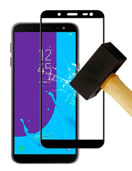 Film en verre trempé intégral pour Samsung Galaxy J8 2018