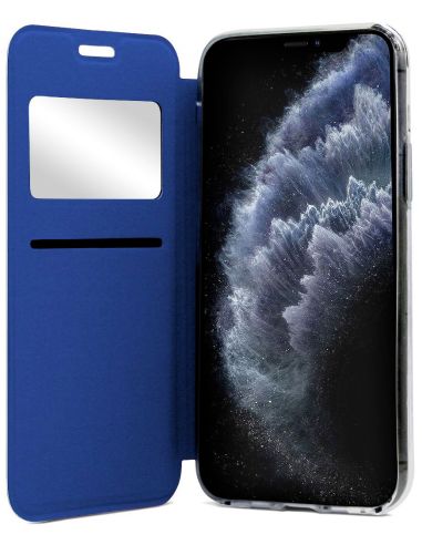 Couverture - Etui folio en Simili cuir Bleu