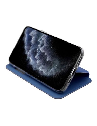 Couverture - Etui folio en Simili cuir Bleu2