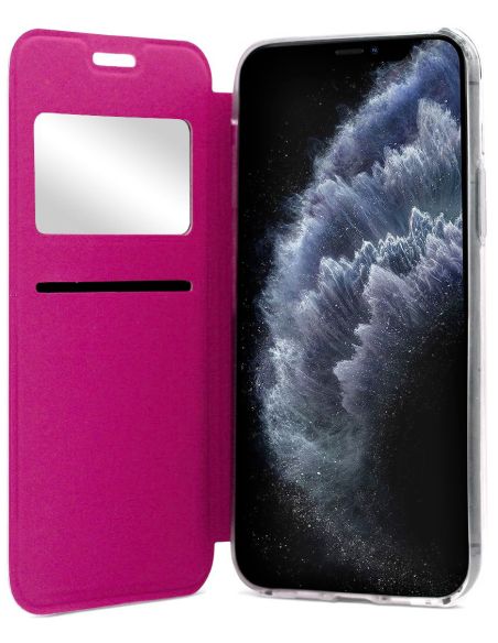 Couverture - Etui folio en Simili cuir Rose