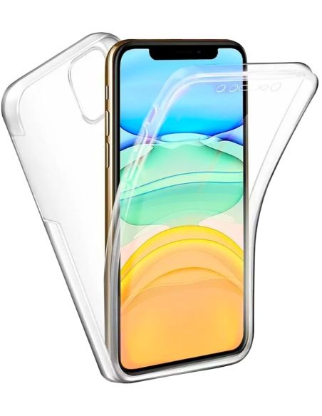 Coque en silicone intégrale Transparent pour Apple iPhone 11