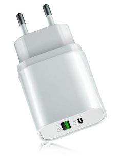 Chargeur secteur double rapide USB/USB-C 20w 5.4A