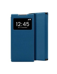 Etui Folio Bleu simili cuir | 1001coques.fr