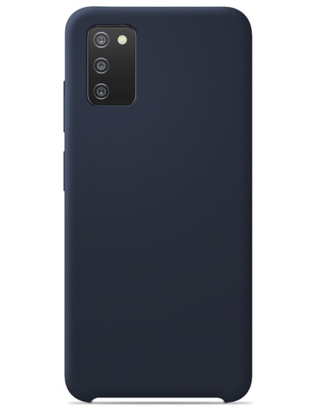 Coque en silicone soft touch Samsung Galaxy A03S - Bleu nuit