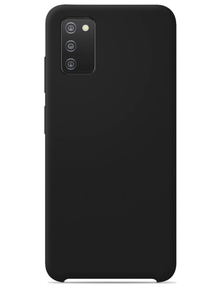 Coque en silicone soft touch Samsung Galaxy A03S - Noir