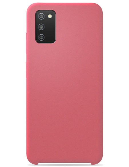 Coque en silicone soft touch Samsung Galaxy A03S - Rose