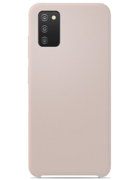 Coque en silicone soft touch Samsung Galaxy A03S - Sable rosé