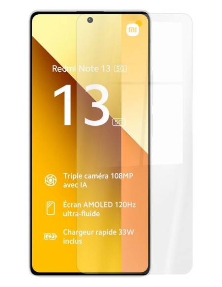 Film en Verre trempé pour Xiaomi Redmi Note 13 5G - Transparent