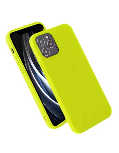 Coque en silicone Mat Jaune Fluo