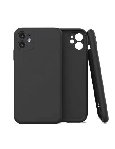 Coque en silicone Mat Noir