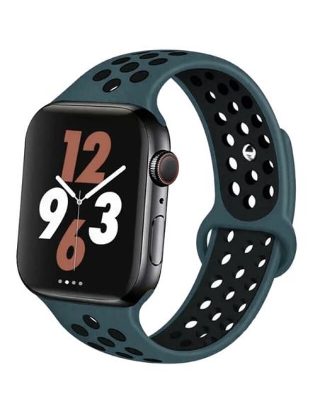 Bracelet pour Apple Watch en silicone à trous