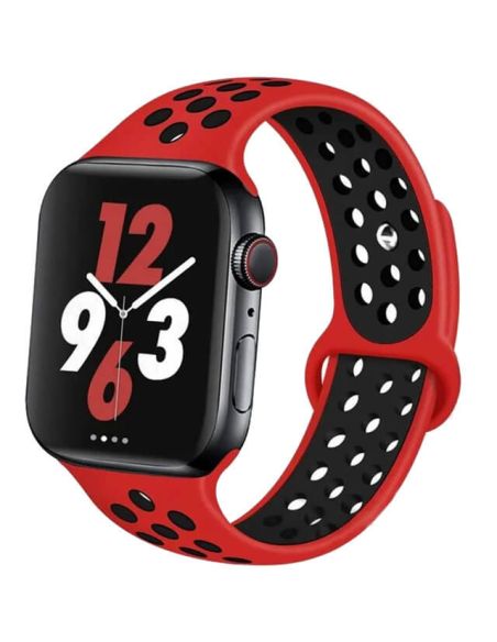 Bracelet pour Apple Watch en silicone à trous