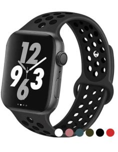 Bracelet pour Apple Watch en silicone à trous