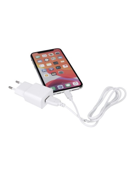 Chargeur Maxlife avec câble USB-C - Blanc