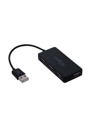 Hub USB 2.0 Maxlife - Noir