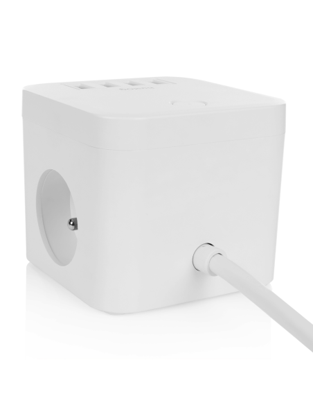 Rallonge avec 3 prises Huslog - Blanc