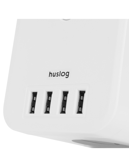 Rallonge avec 3 prises Huslog - Blanc