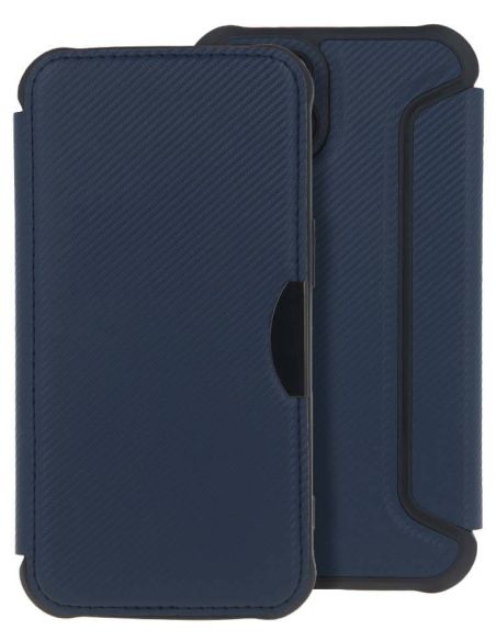Étui Folio Smart Carbon Bleu