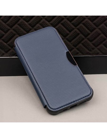 Étui Folio Smart Carbon Bleu