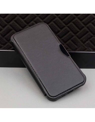 Étui Folio Smart Carbon Noir