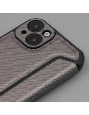 Étui Folio Smart Carbon Silver